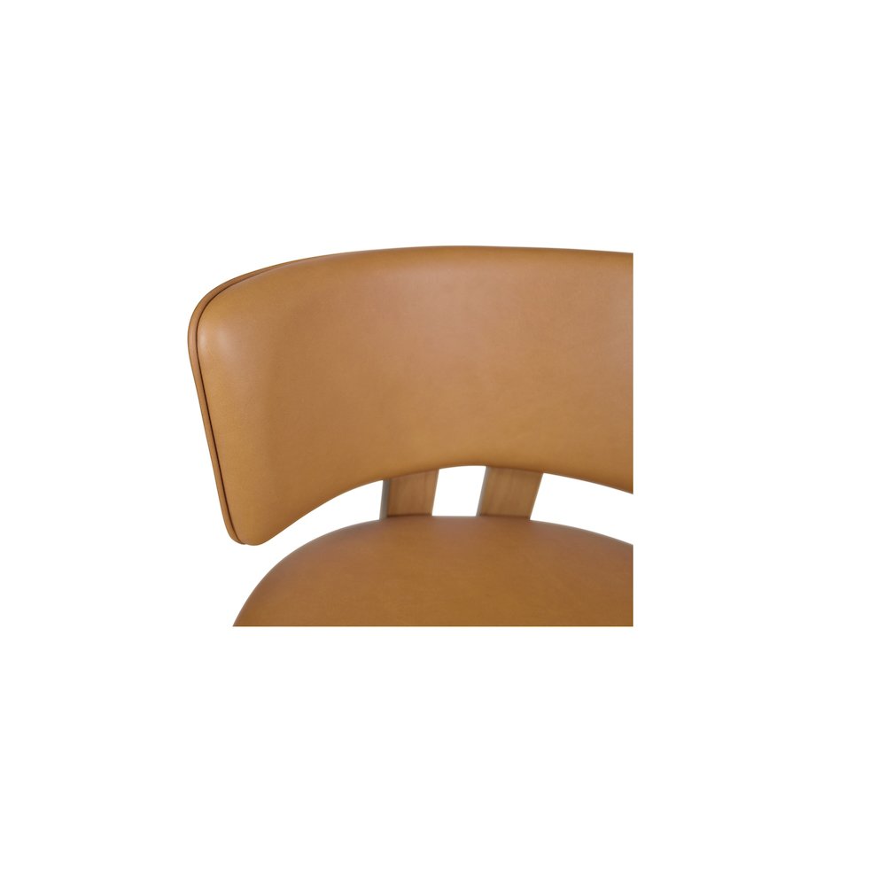 Morel Counter Stool Brown Leather. Picture 7