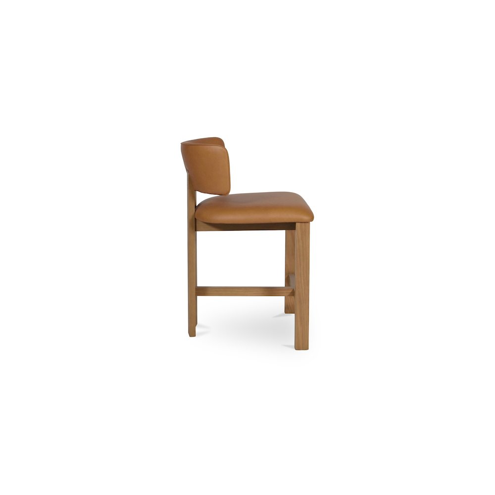 Morel Counter Stool Brown Leather. Picture 5