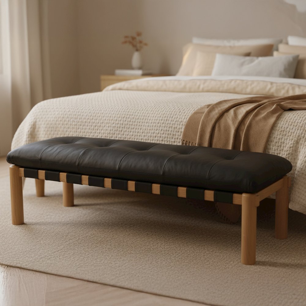 Costello Bench Black. Picture 2
