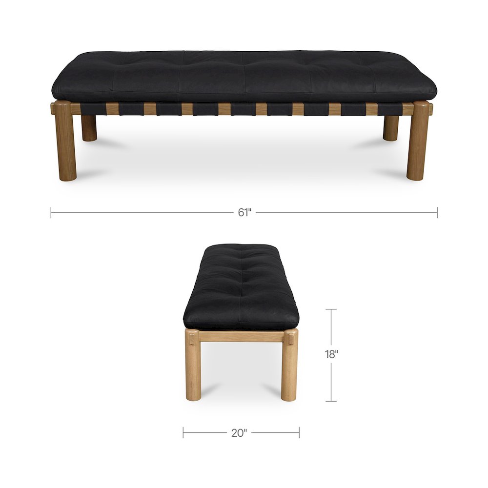 Costello Bench Black. Picture 7