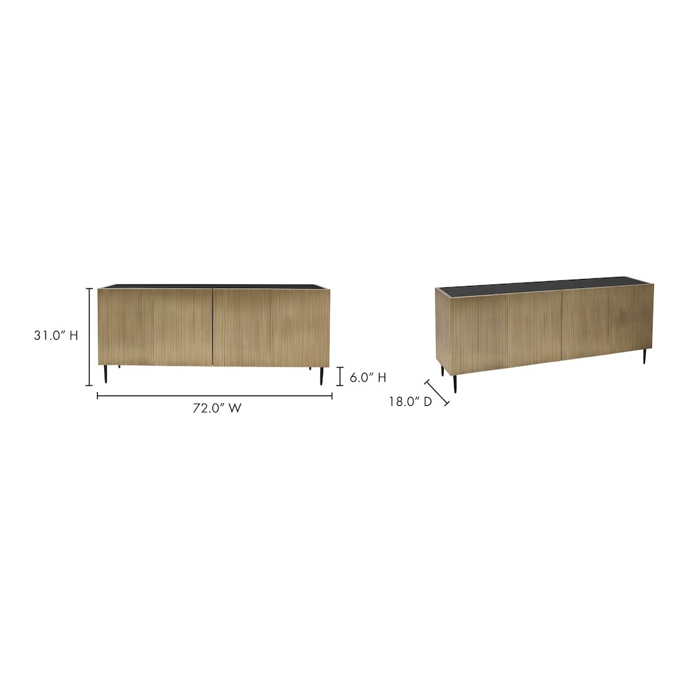 Brogan Sideboard Antique Brass. Picture 7