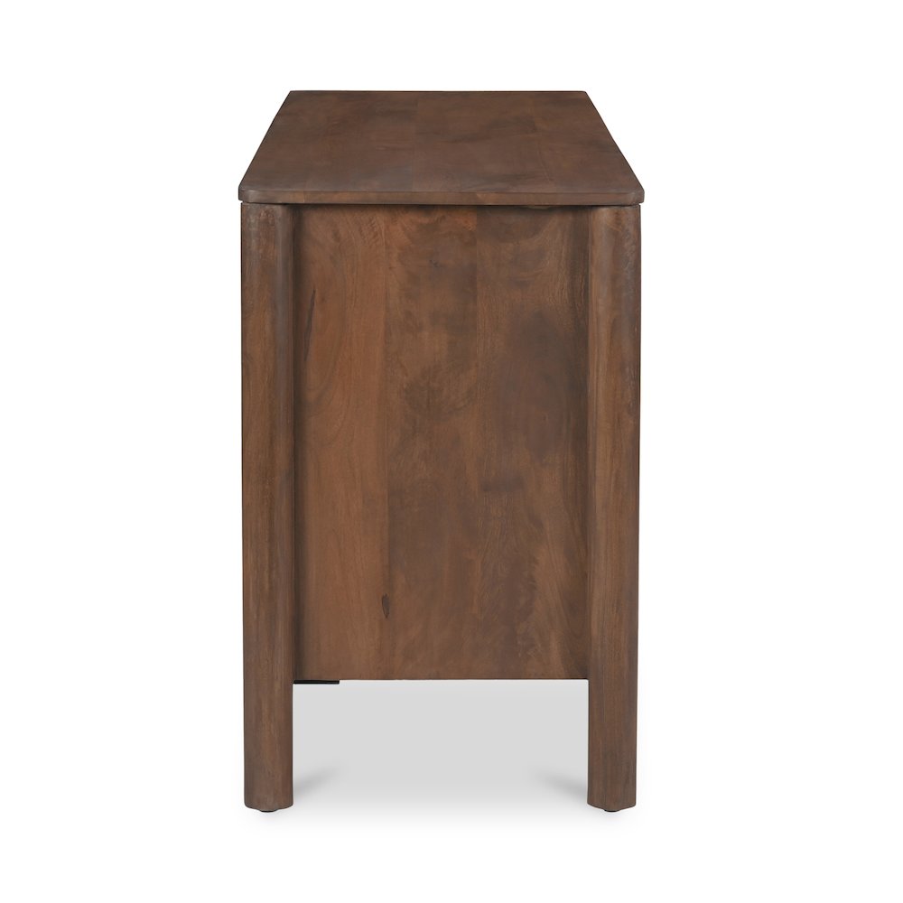 Wiley 3 Drawer Sideboard Vintage Brown. Picture 3