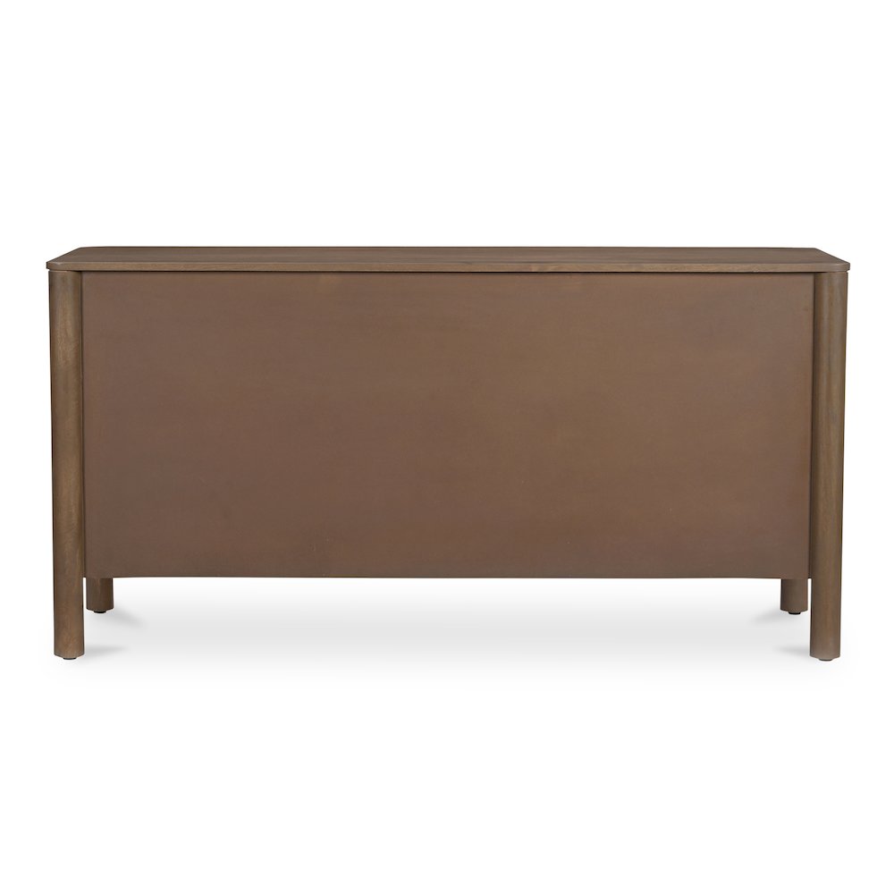 Wiley 3 Drawer Sideboard Vintage Brown. Picture 4
