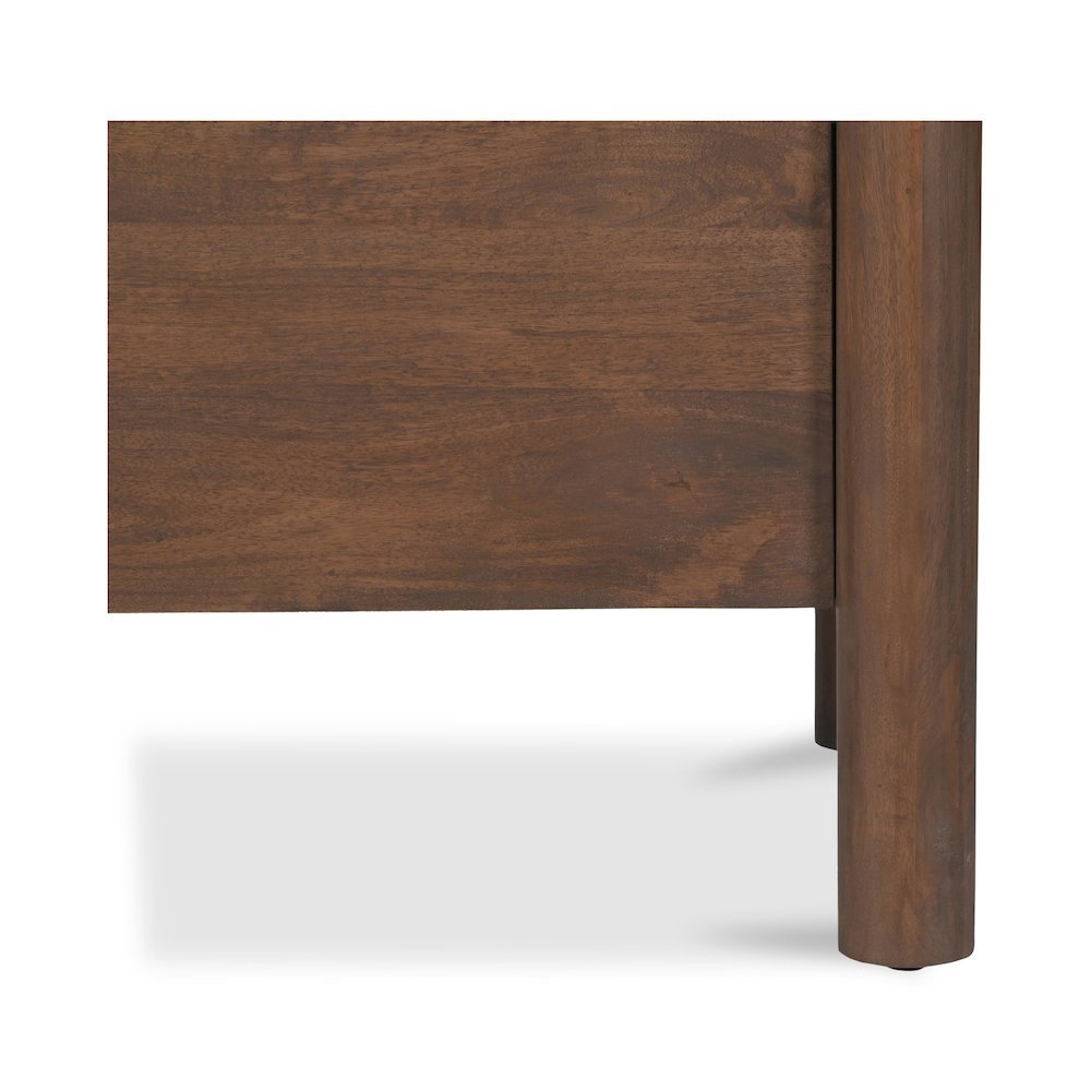 Wiley 3 Drawer Sideboard Vintage Brown. Picture 9