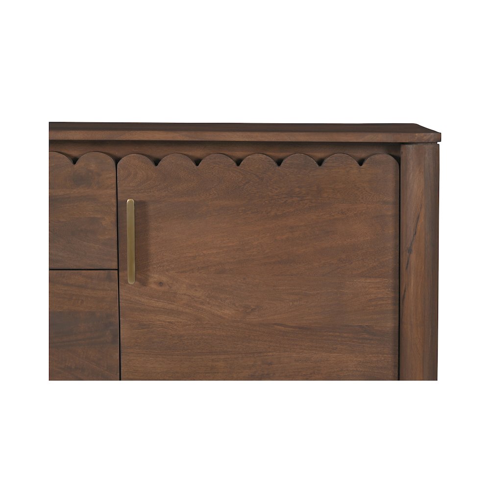 Wiley 3 Drawer Sideboard Vintage Brown. Picture 10