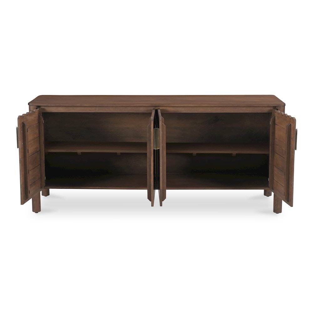 Wiley 4 Door Sideboard Vintage Brown. Picture 2