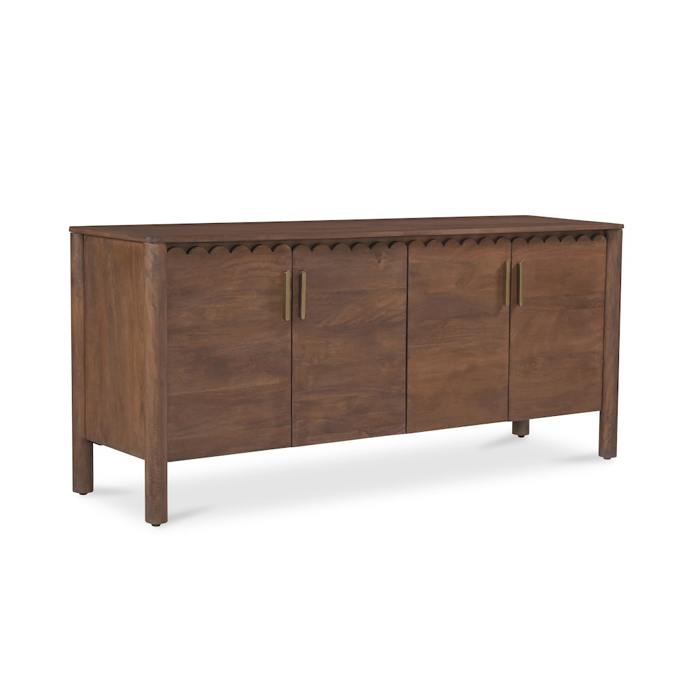 Wiley 4 Door Sideboard Vintage Brown. Picture 4