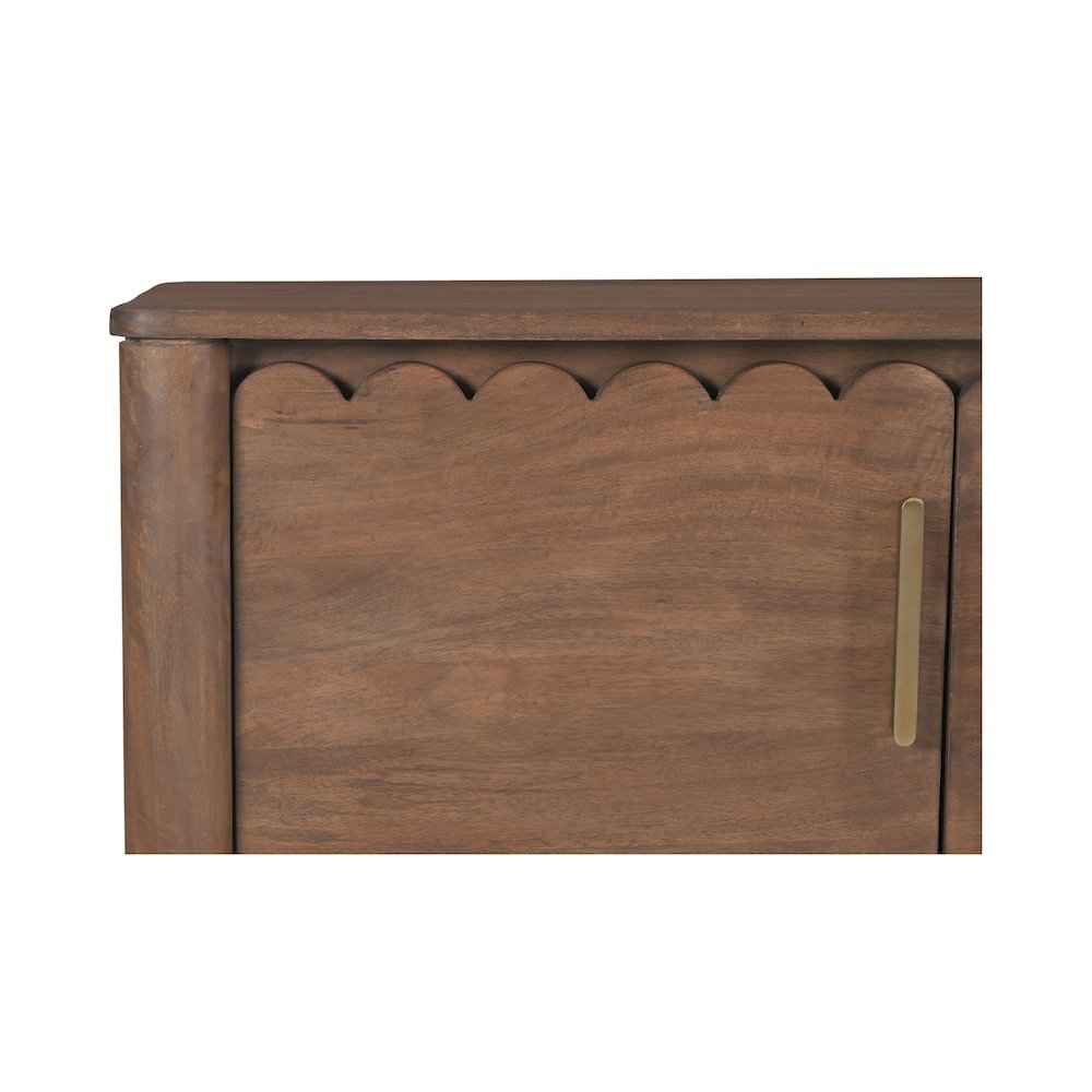 Wiley 4 Door Sideboard Vintage Brown. Picture 7