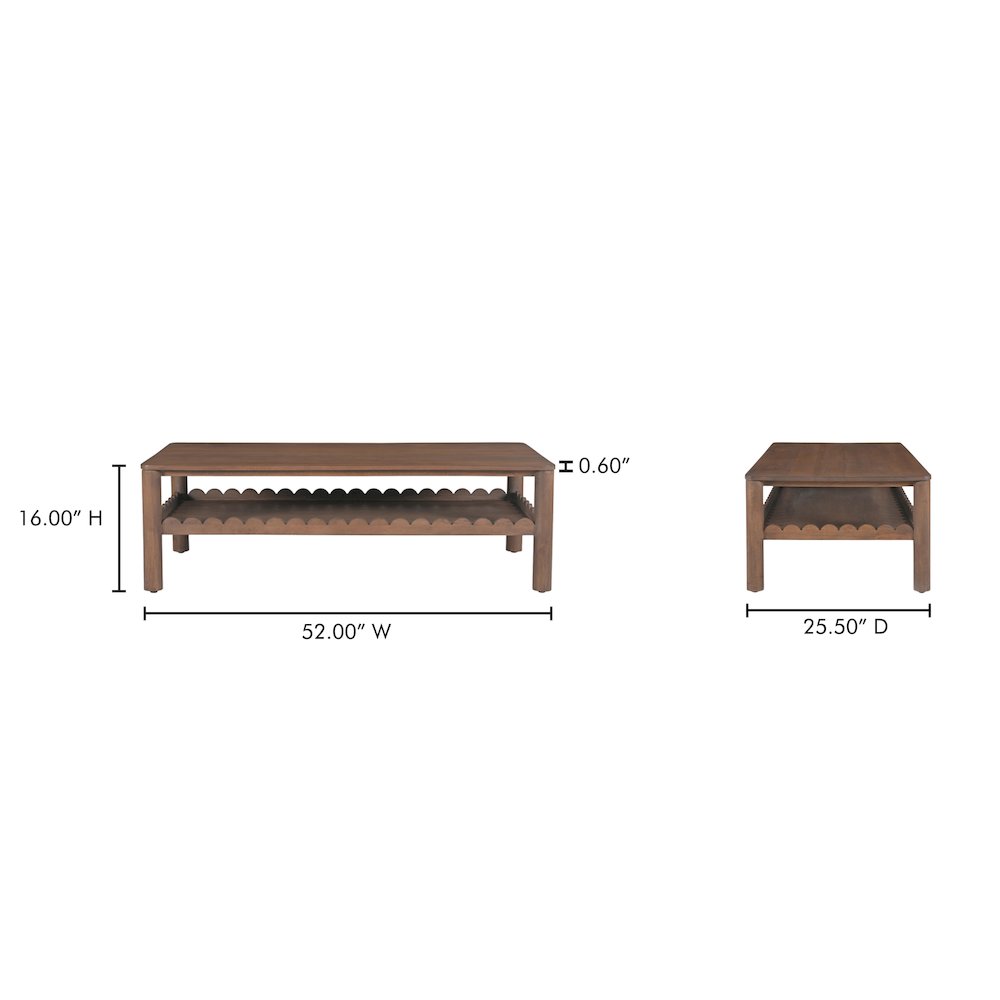 Wiley Coffee Table Vintage Brown. Picture 8