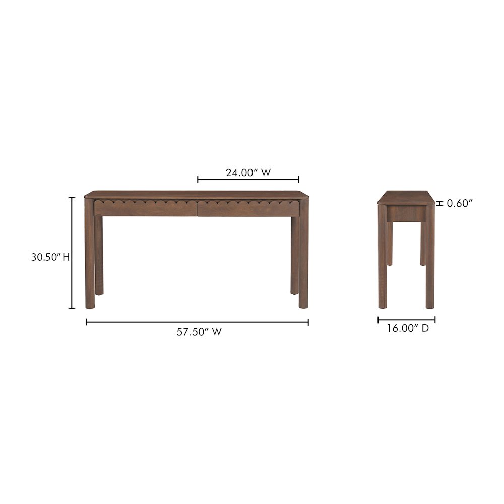 Wiley Console Table Vintage Brown. Picture 13