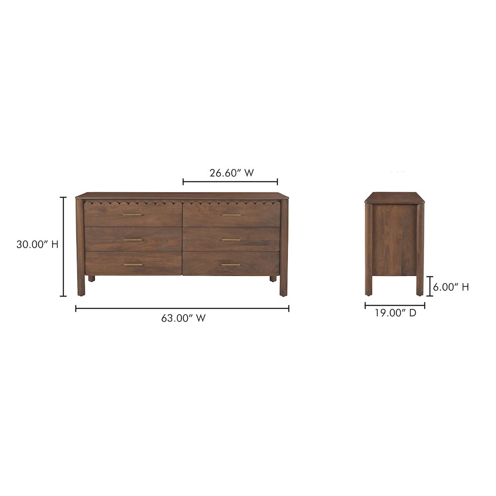 Wiley Dresser Vintage Brown. Picture 14