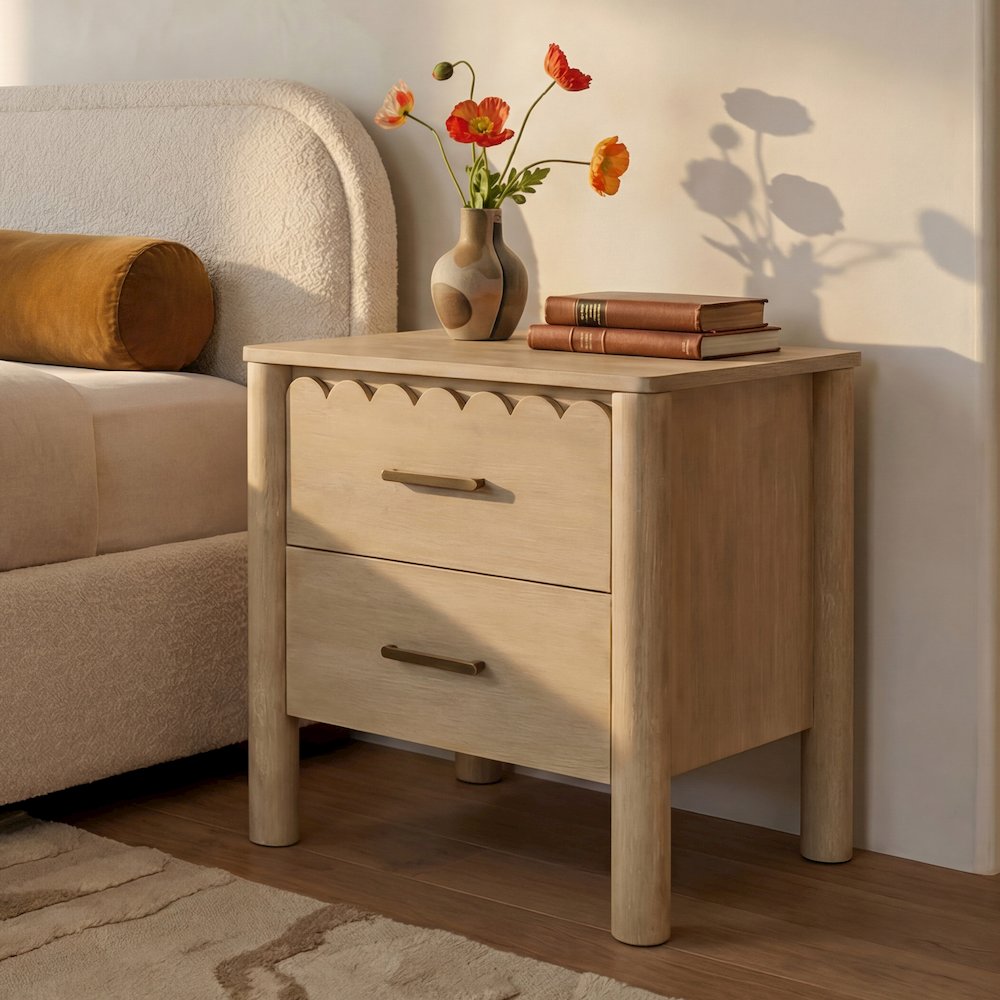 Wiley Nightstand Natural. Picture 2