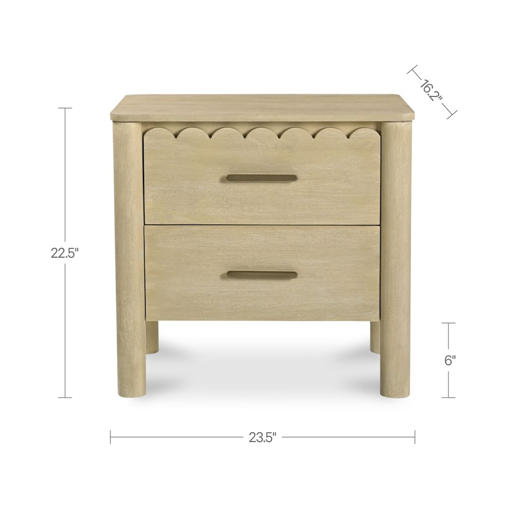 Wiley Nightstand Natural. Picture 3