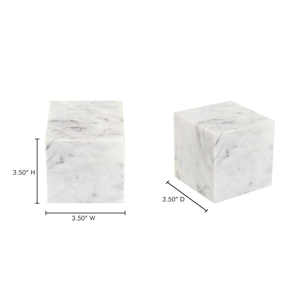 Cora Cube Tabletop Accent Banswara Purple White Marble. Picture 8
