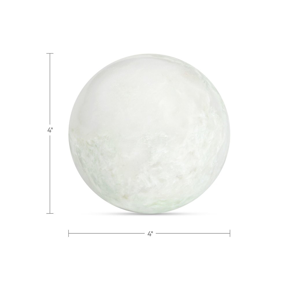 Odessa Sphere Tabletop Accent Green Onyx Marble. Picture 3