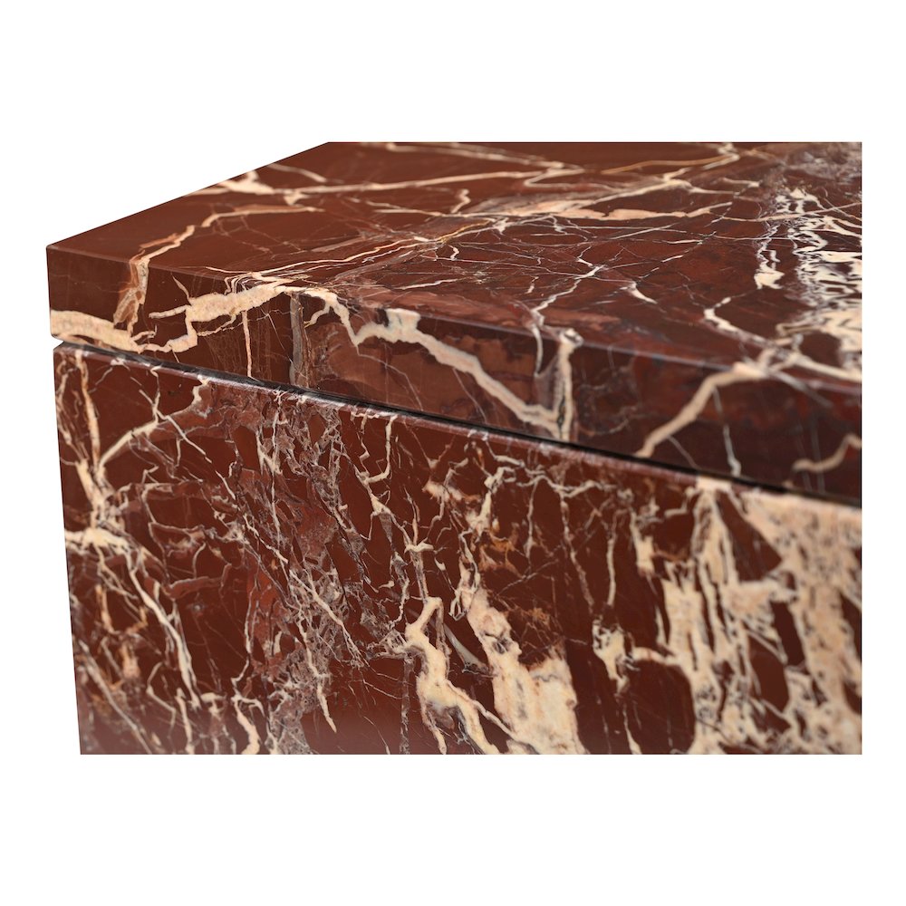 Rosa Accent Table Rosso Levanto Marble. Picture 4