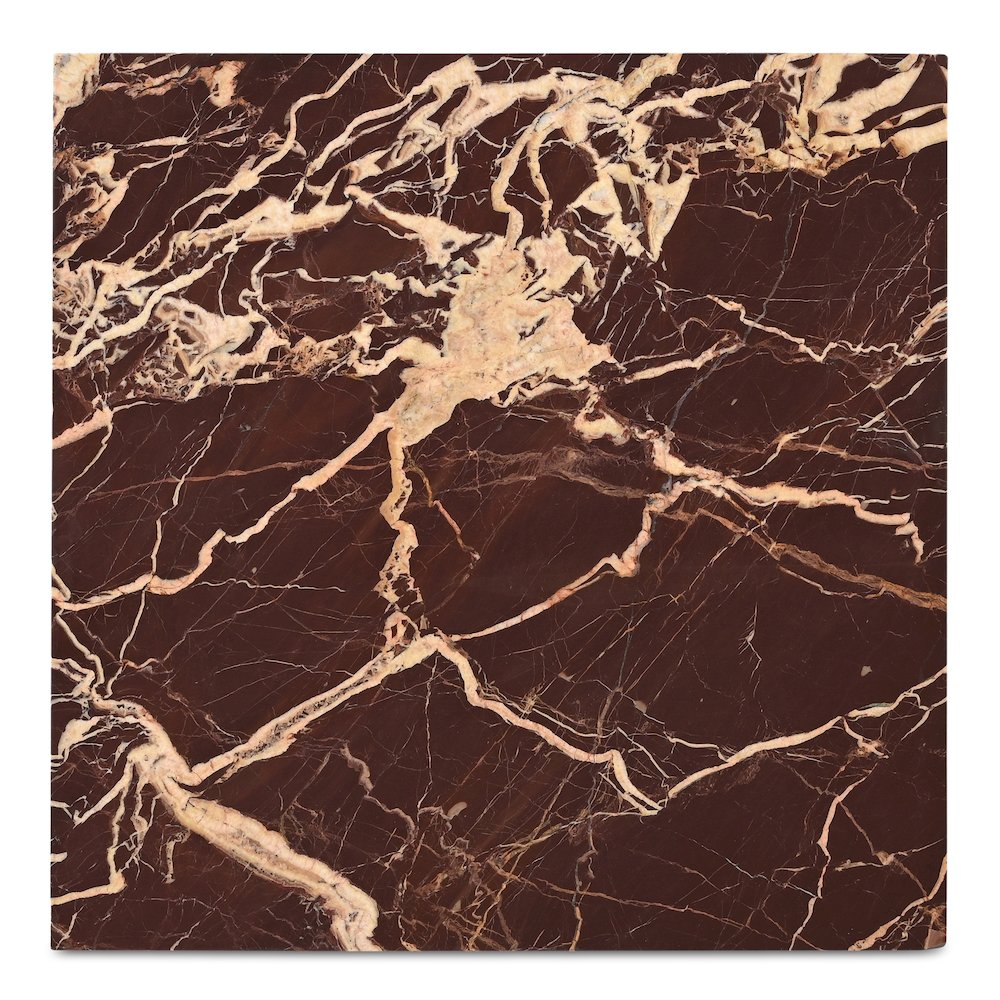 Rosa Accent Table Rosso Levanto Marble. Picture 8