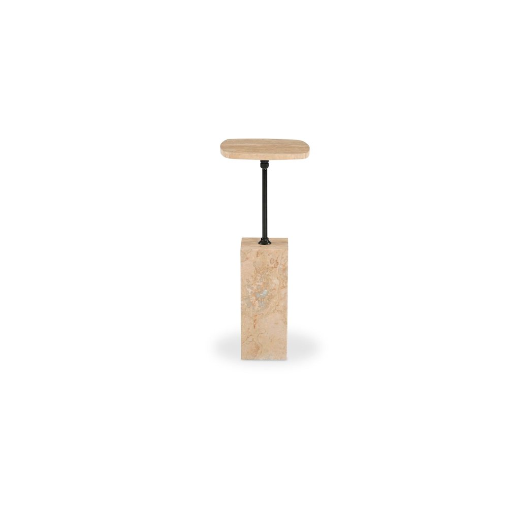 Caro Side Table Travertine. Picture 1