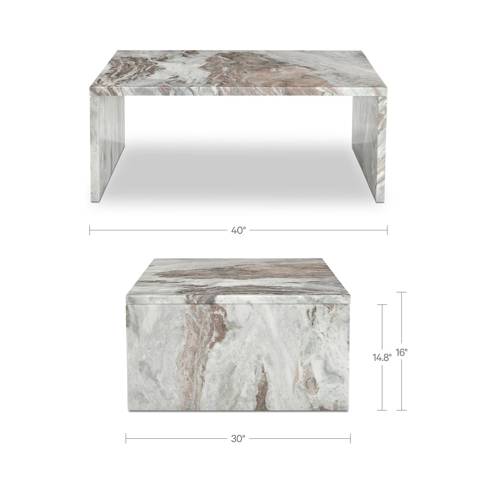 Rosa Coffee Table Torrento Marble. Picture 6