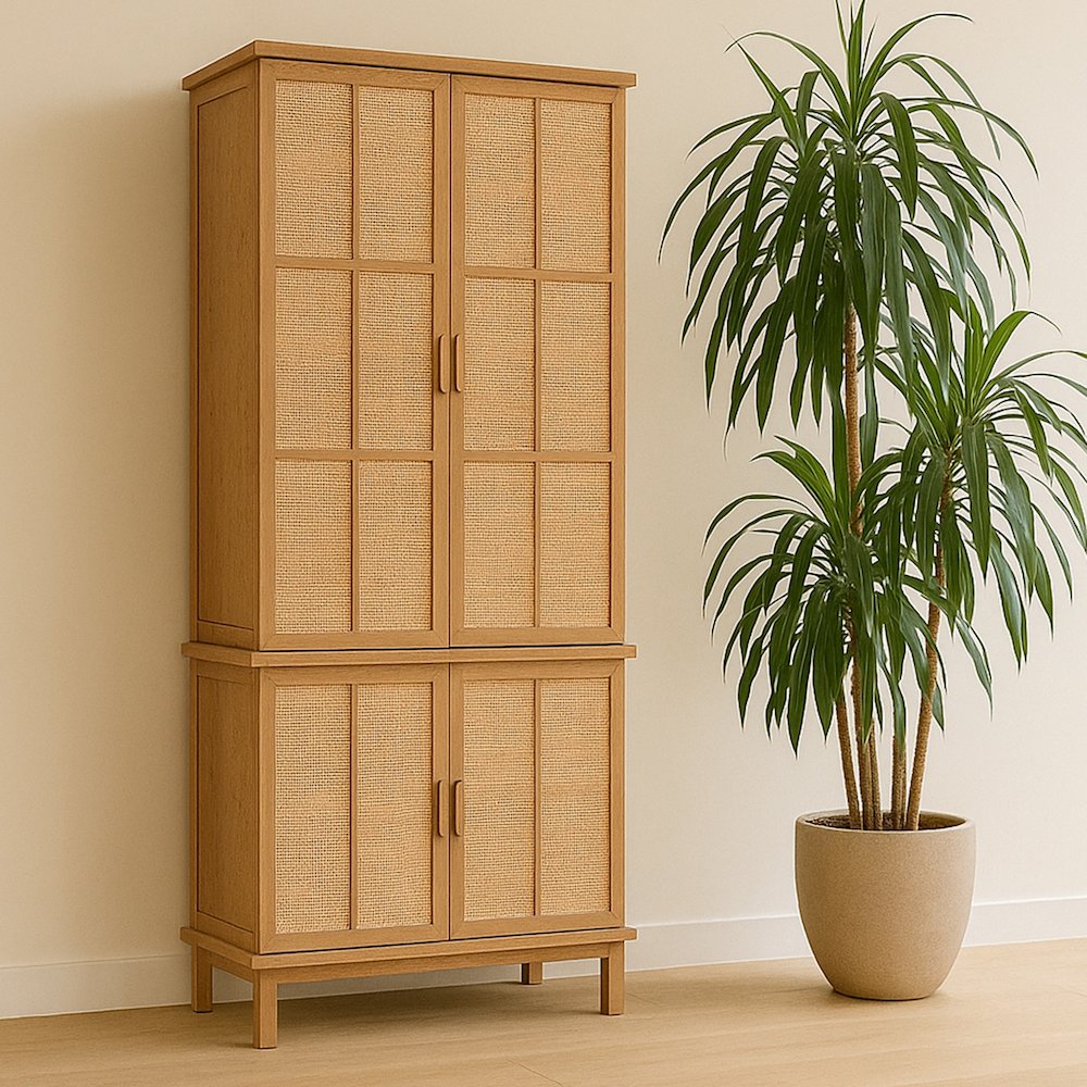 Seymour Tall Cabinet Natural. Picture 2