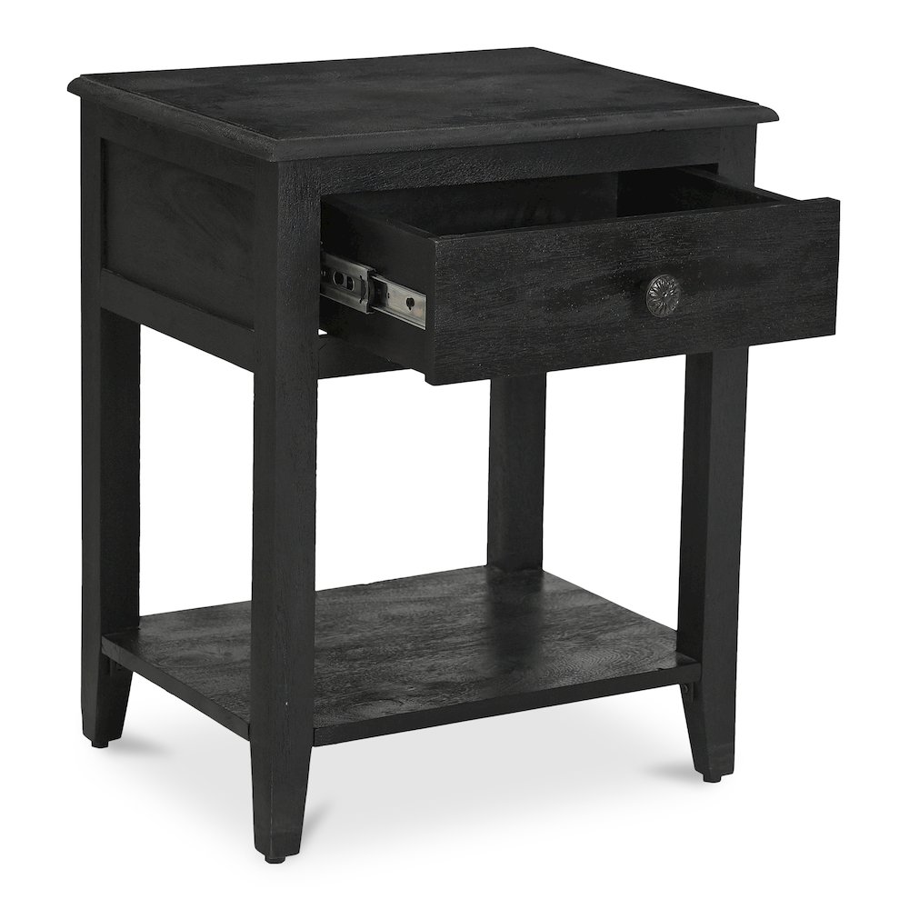 Corrine Nightstand Antique Black. Picture 3