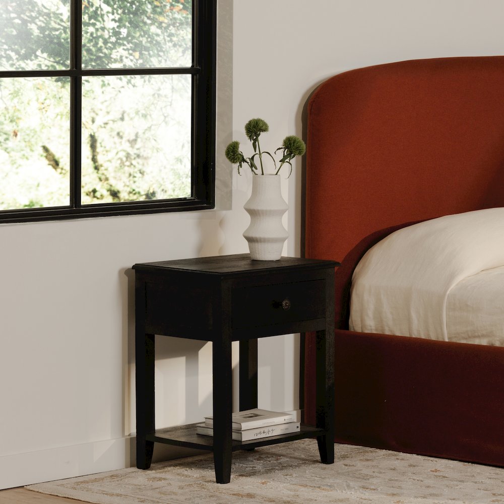 Corrine Nightstand Antique Black. Picture 10