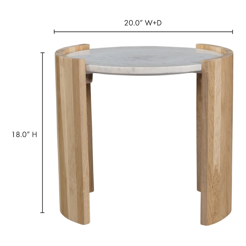 Dala Side Table White. Picture 9