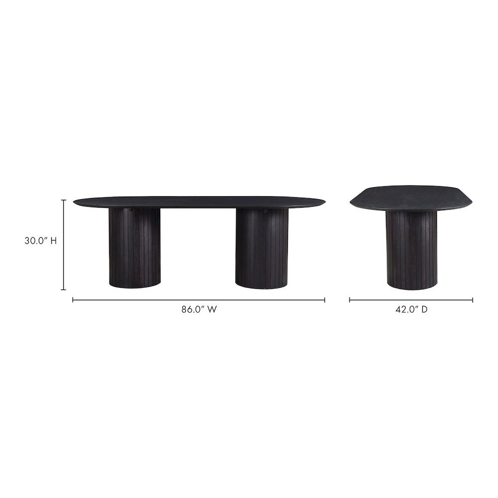 Povera Dining Table Black. Picture 7