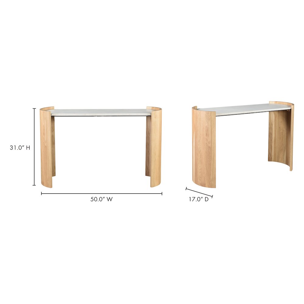 Dala Console Table White. Picture 8