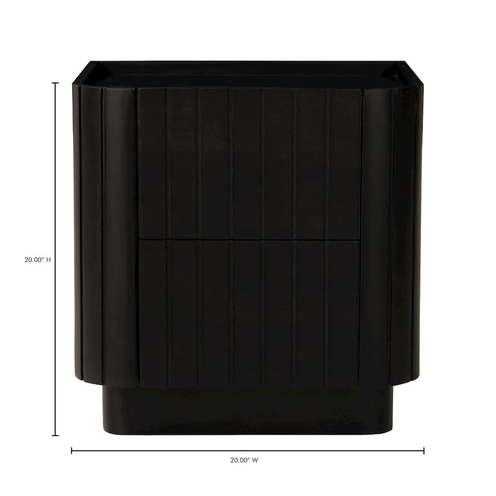 Povera Nightstand Black. Picture 10