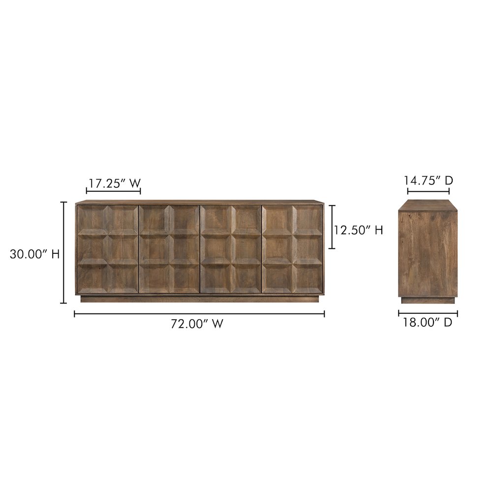 Bowen Sideboard Deep Brown. Picture 13