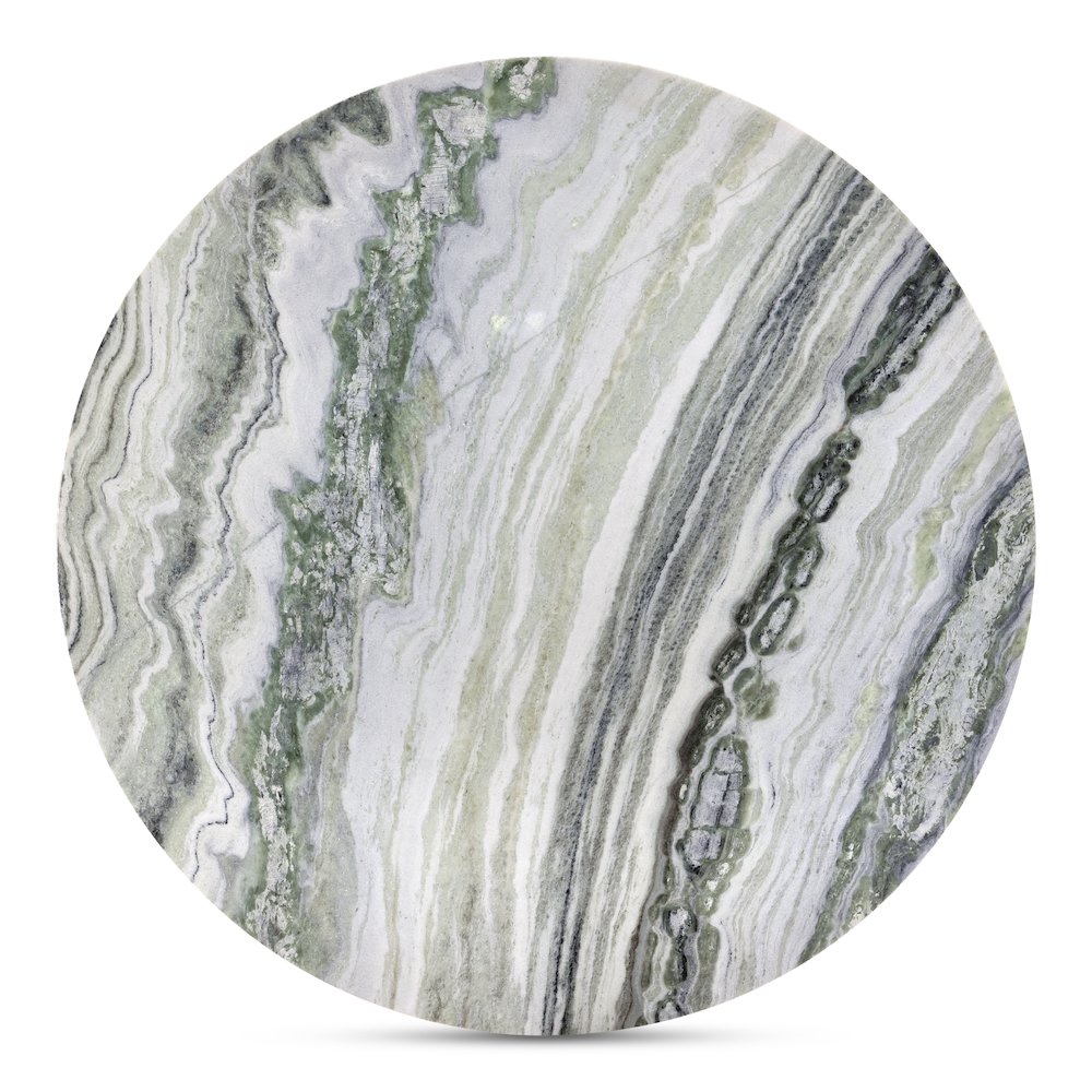 Celia Round Dining Table Green Onyx Marble. Picture 4