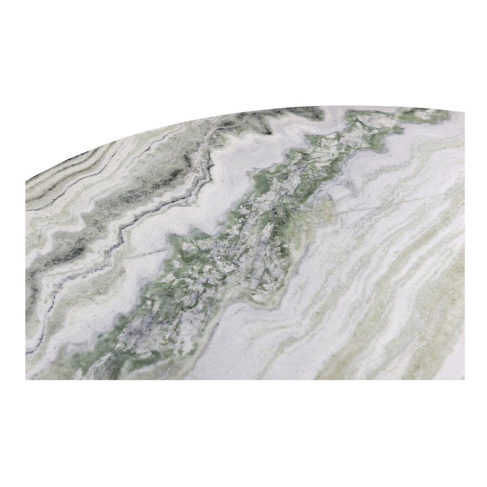 Celia Round Dining Table Green Onyx Marble. Picture 5