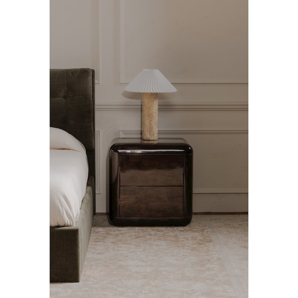 Rory Nightstand Dark Brown. Picture 8