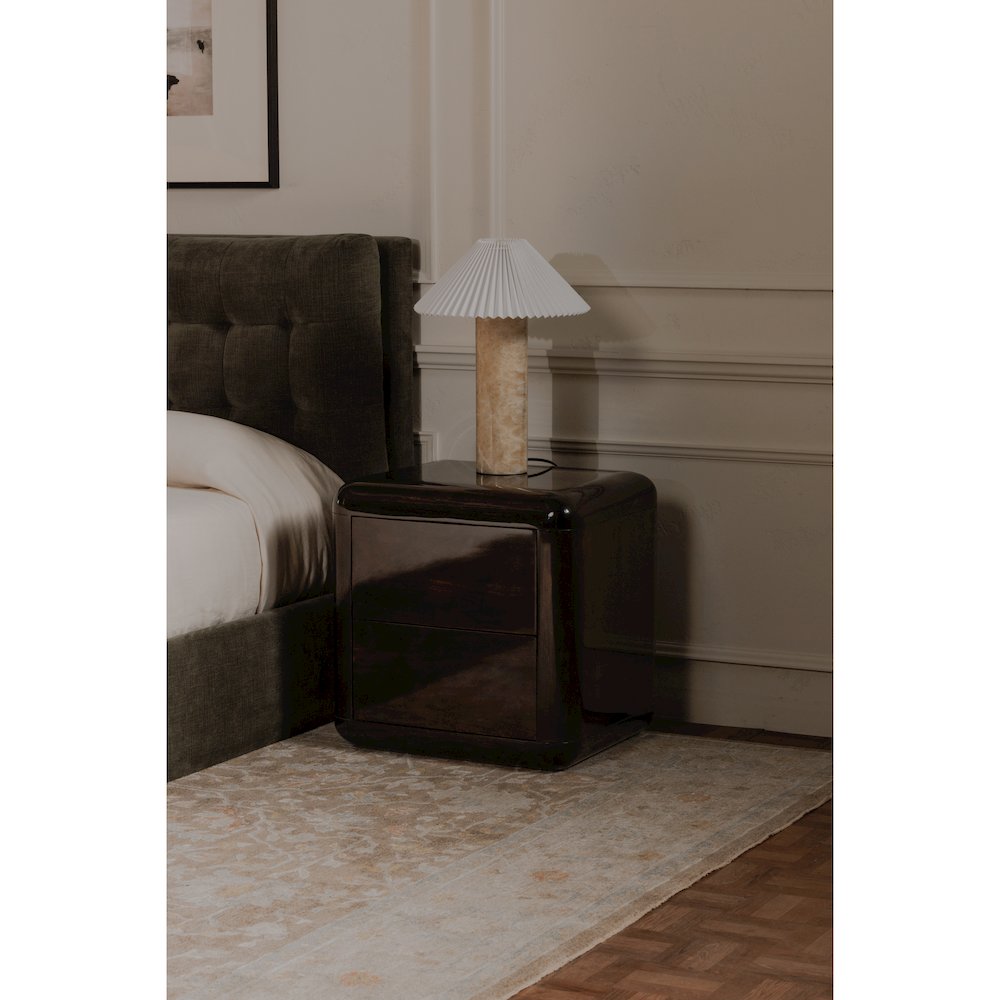 Rory Nightstand Dark Brown. Picture 9