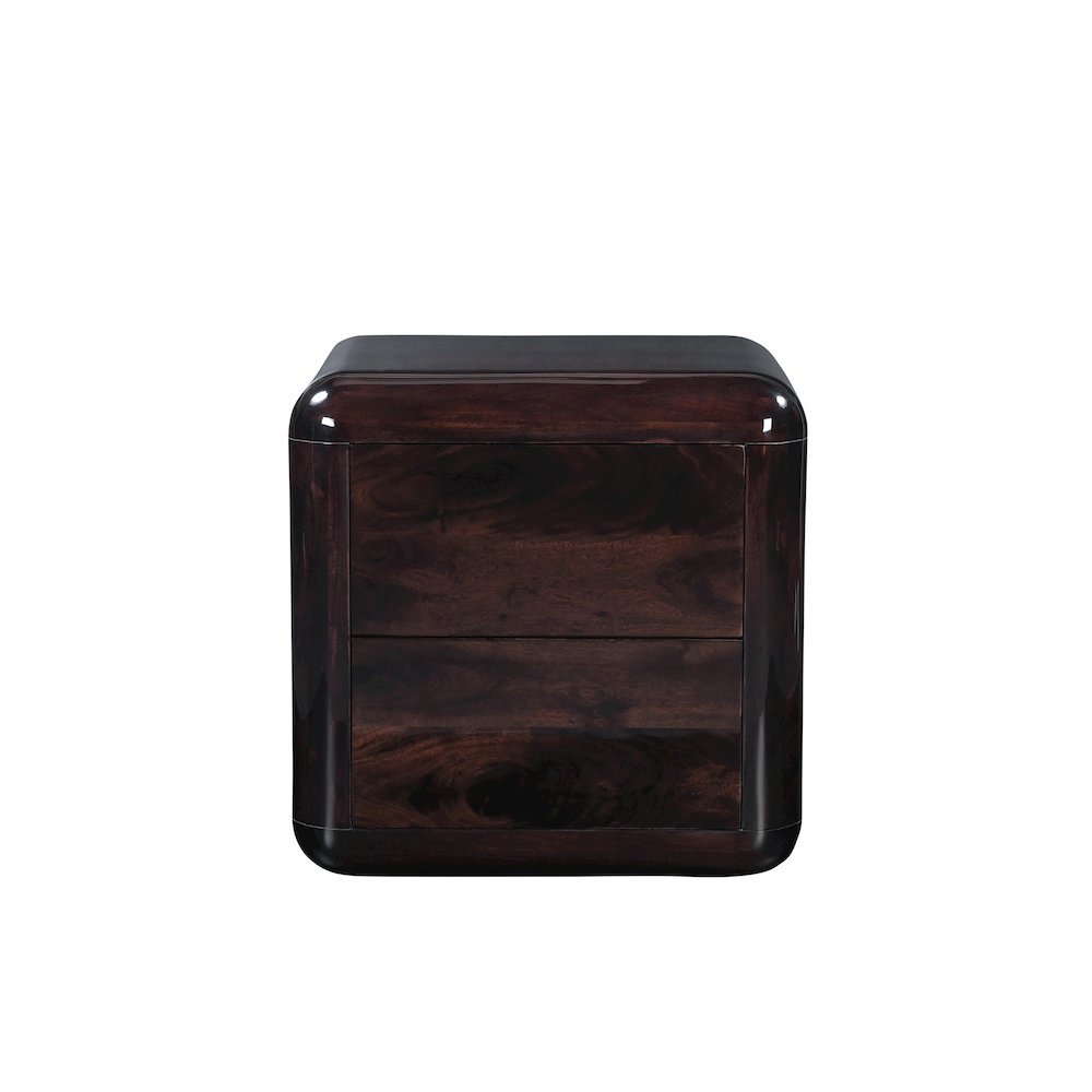 Rory Nightstand Dark Brown. Picture 1