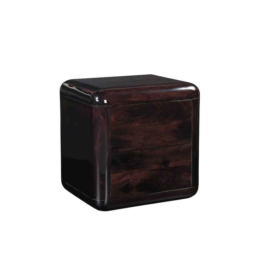 Rory Nightstand Dark Brown. Picture 2