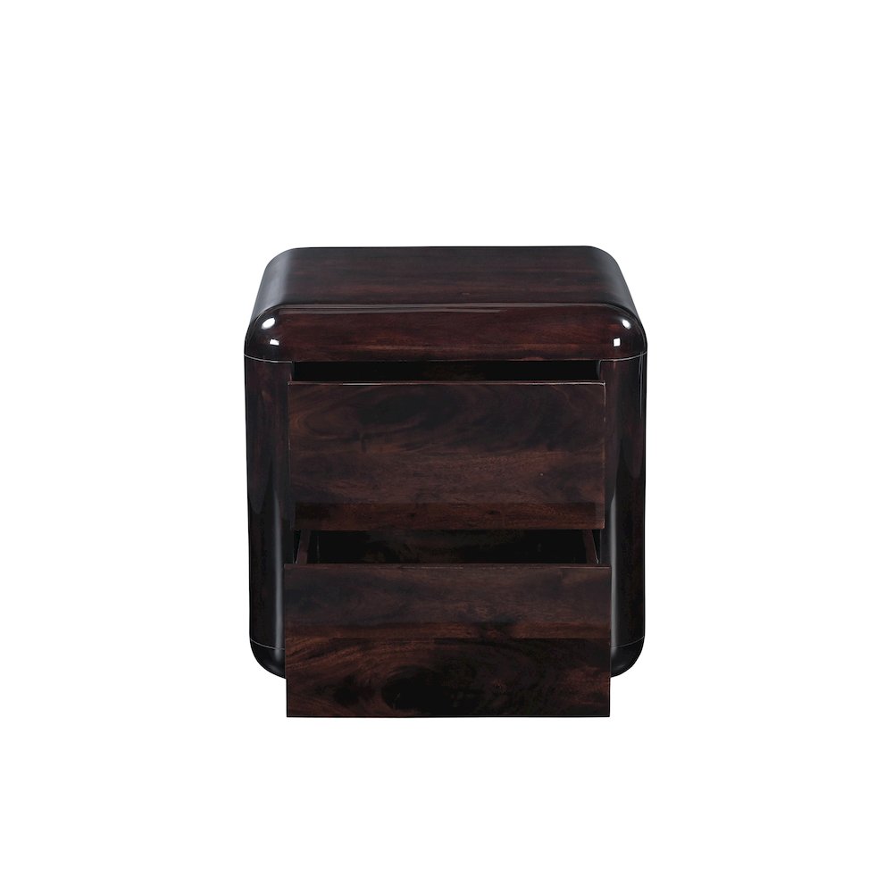 Rory Nightstand Dark Brown. Picture 4