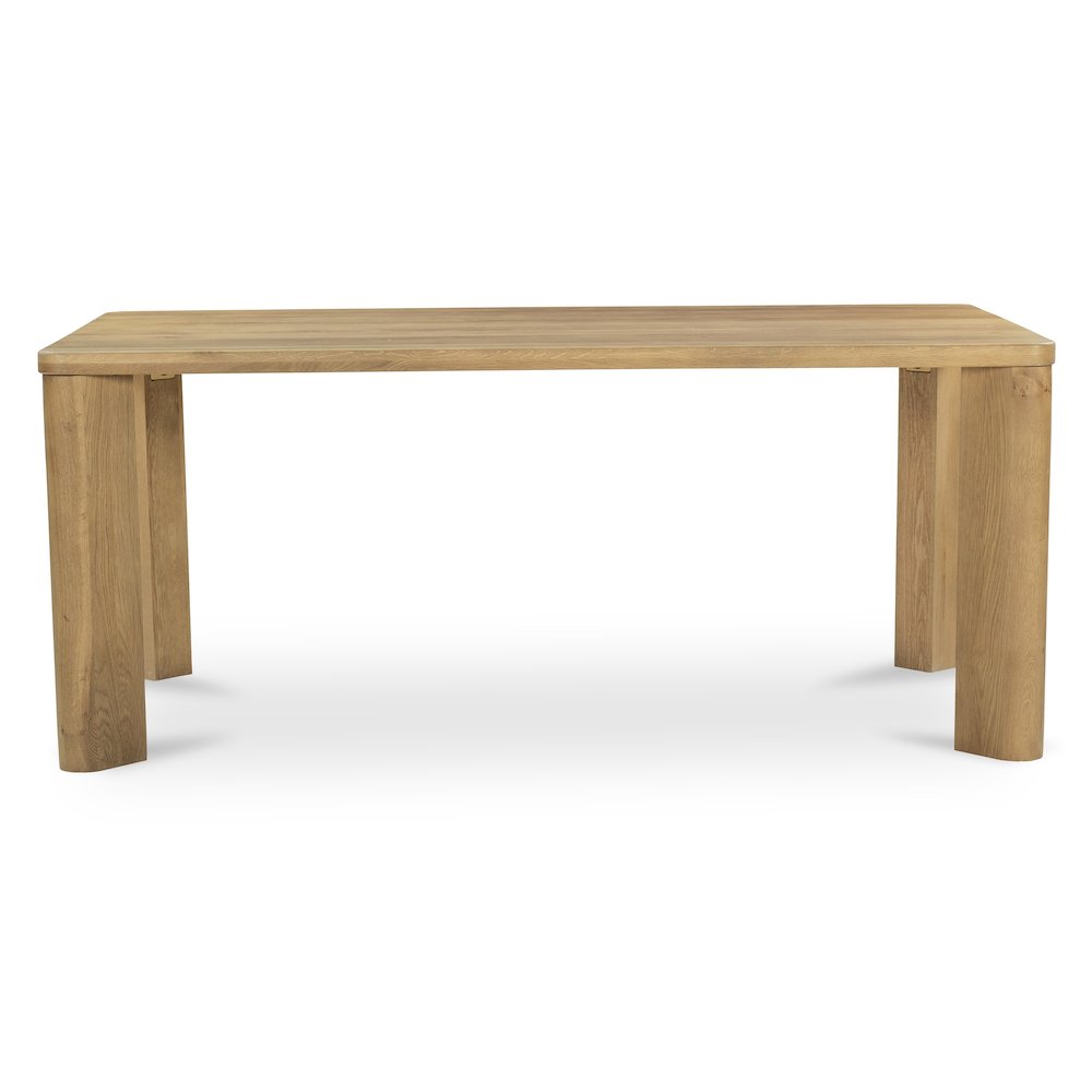 Segment Dining Table Wood Small Heritage Brown. Picture 4