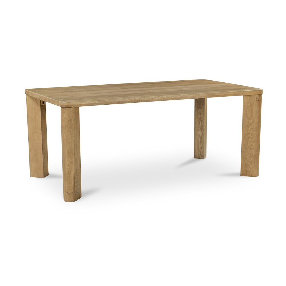 Segment Dining Table Wood Small Heritage Brown. Picture 2