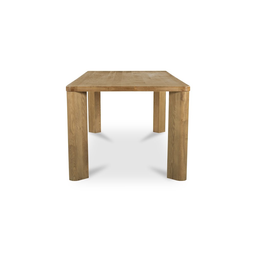 Segment Dining Table Wood Small Heritage Brown. Picture 3