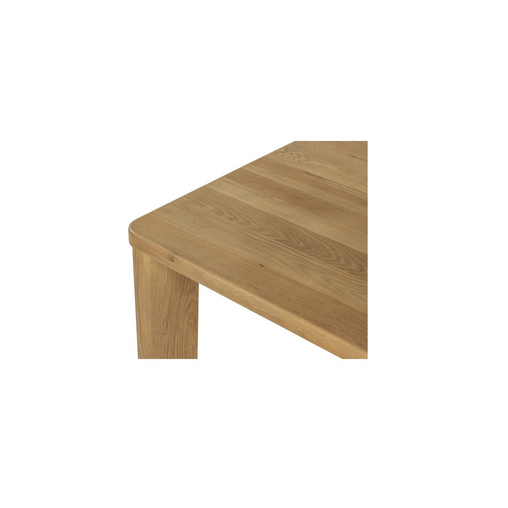 Segment Dining Table Wood Large Heritage Brown. Picture 5