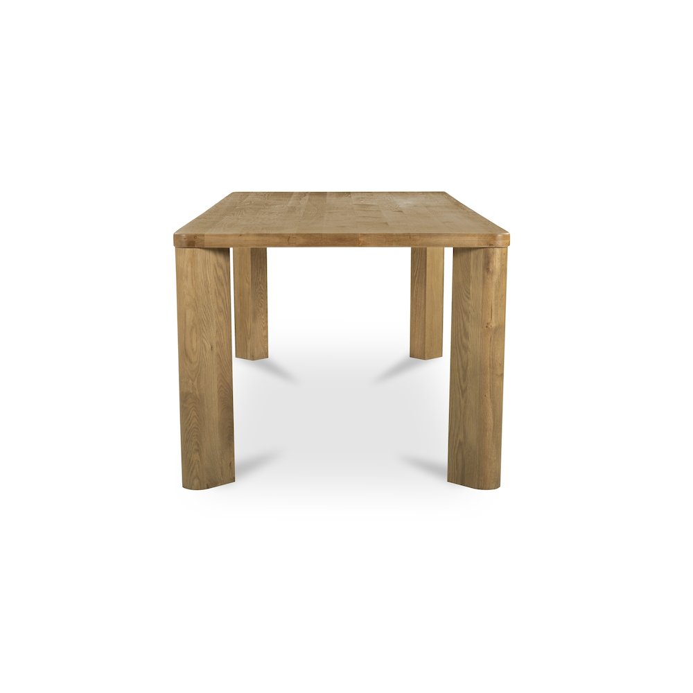 Segment Dining Table Wood Large Heritage Brown. Picture 3