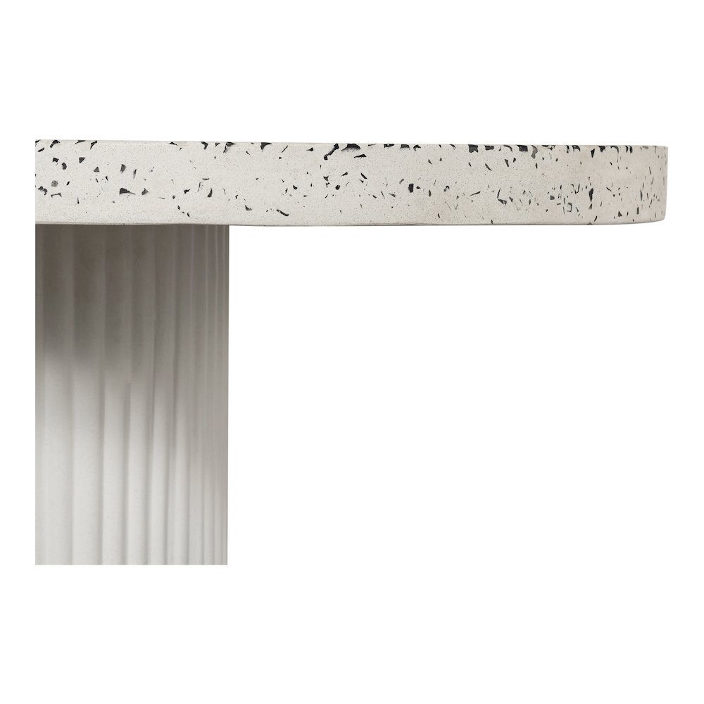 Lyon Outdoor Dining Table White Terrazzo. Picture 5