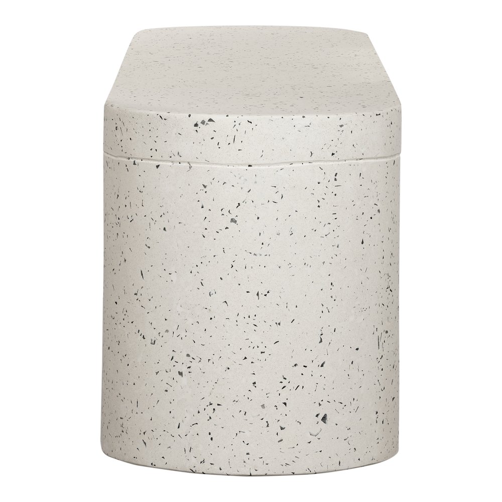 Lyon Outdoor Bench Light Grey. Picture 3