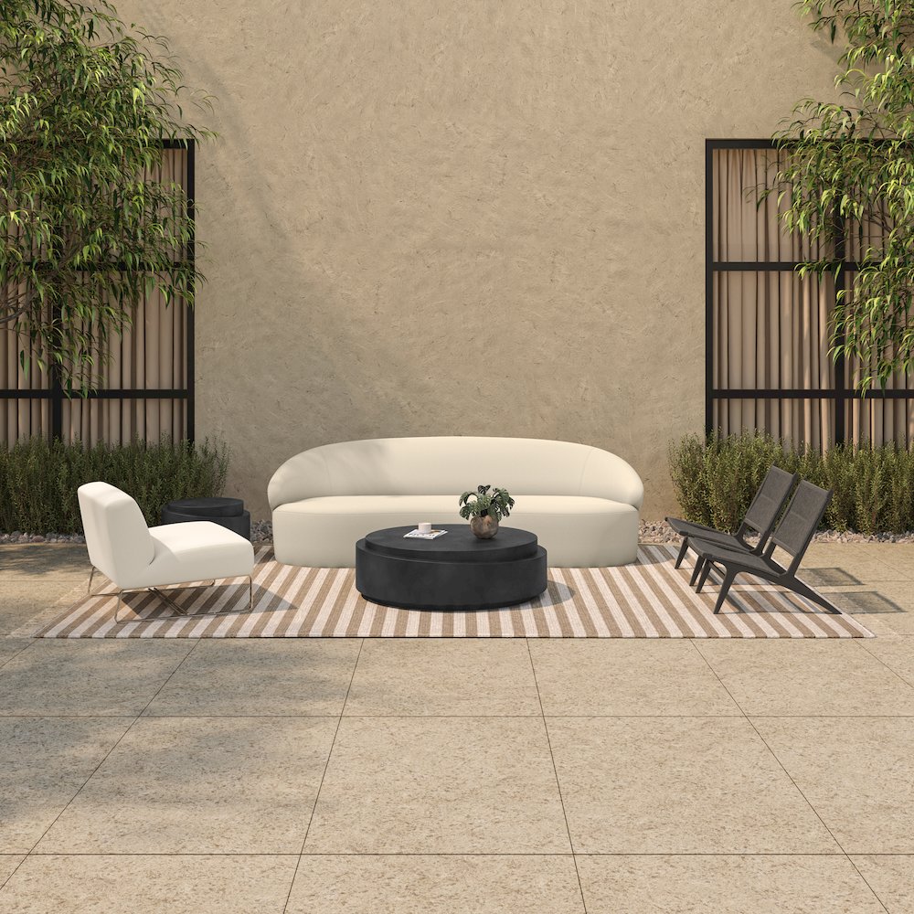 Cosmo Outdoor Coffee Table Black. Picture 3