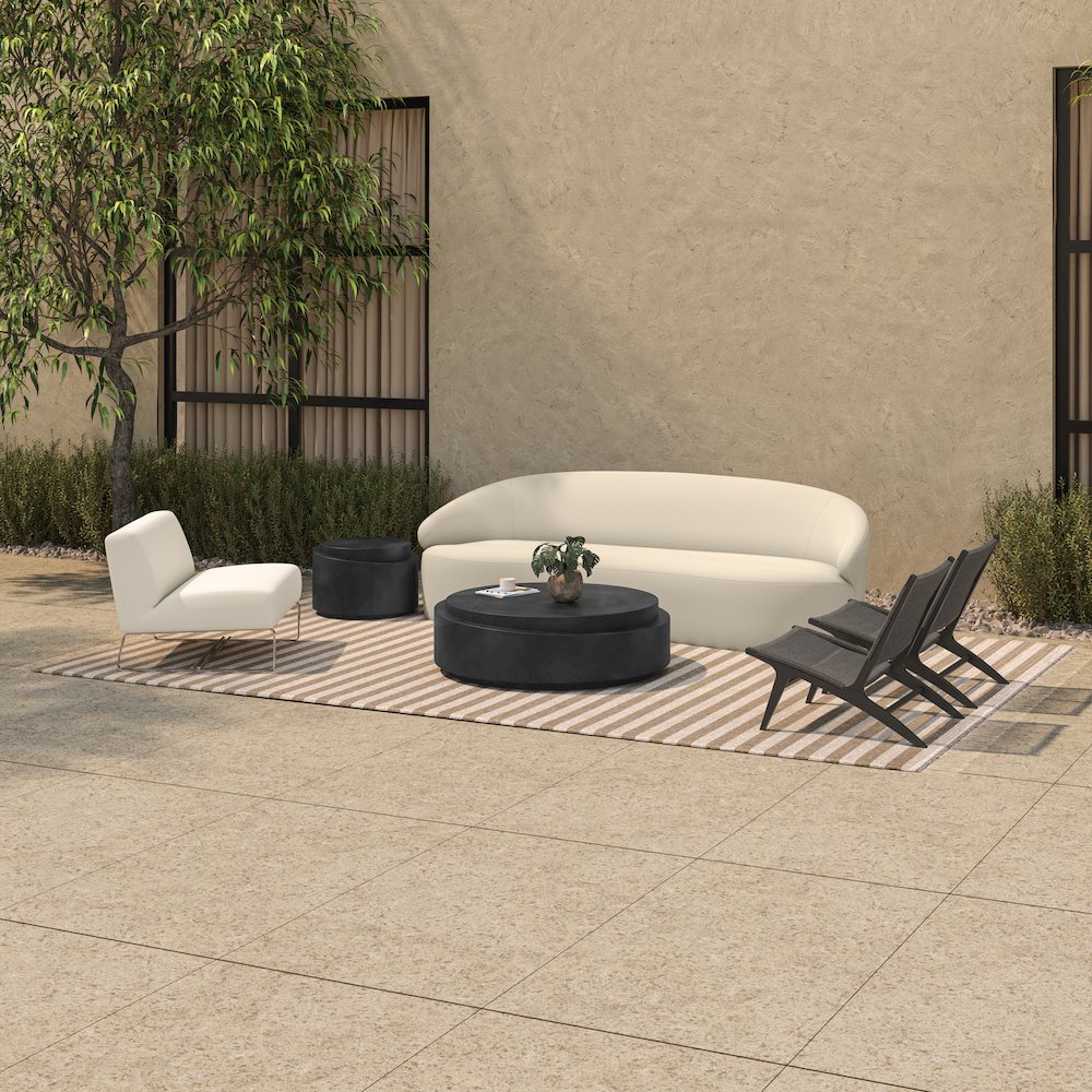 Cosmo Outdoor Coffee Table Black. Picture 4
