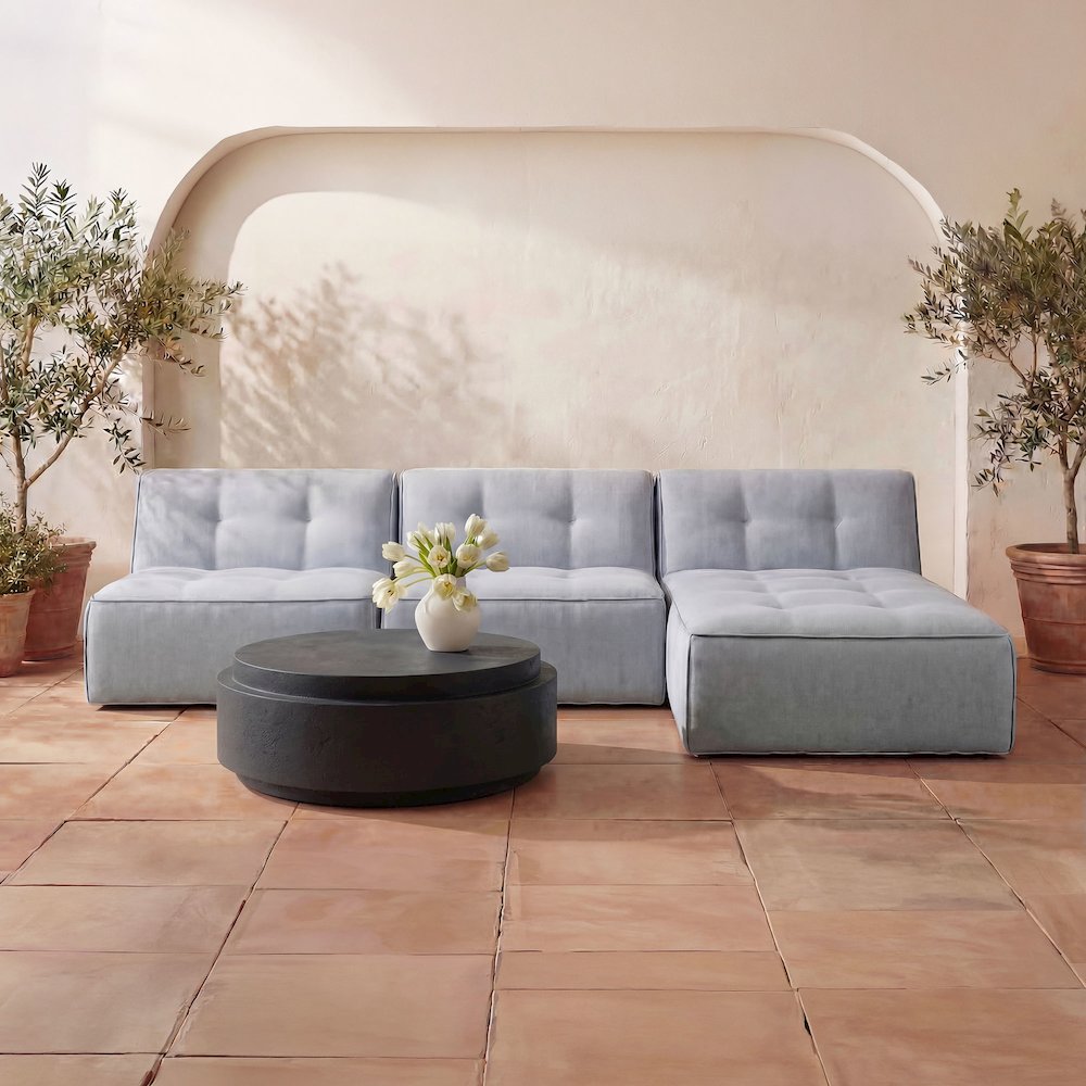 Cosmo Outdoor Coffee Table Black. Picture 2