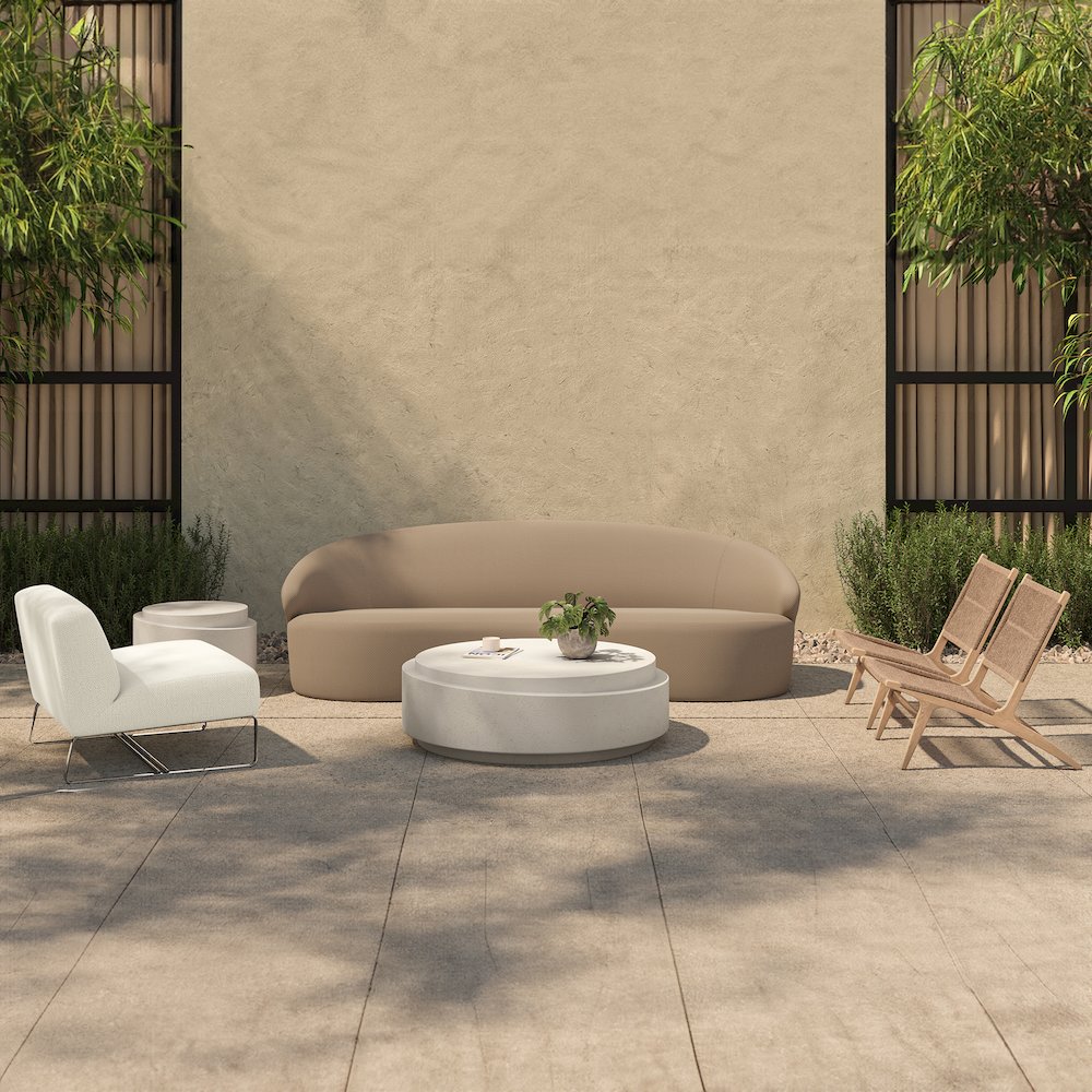 Cosmo Outdoor Coffee Table Off White. Picture 3