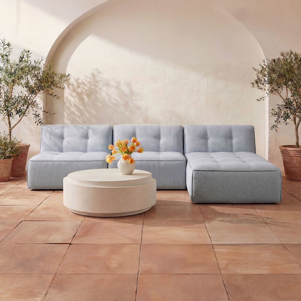 Cosmo Outdoor Coffee Table Off White. Picture 2
